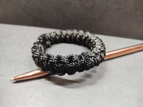 Paracord náramek Black & black — foto 3