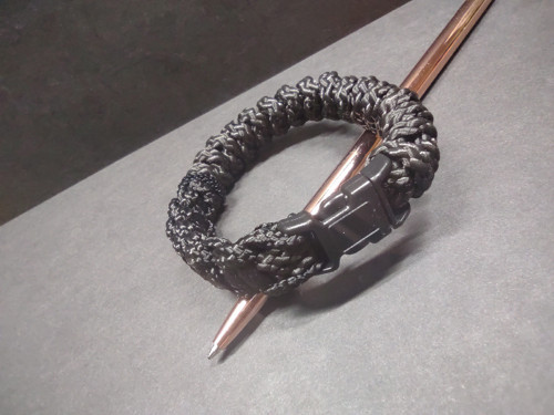 Paracord náramek Black & black — foto 4