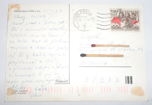POHLEDNICE • Knírač malý, 1987 — foto 2