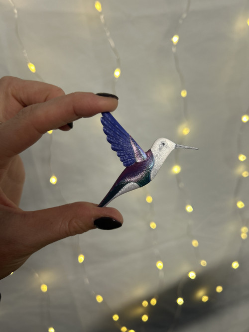 Kolibřík pearl white/blue — foto 3