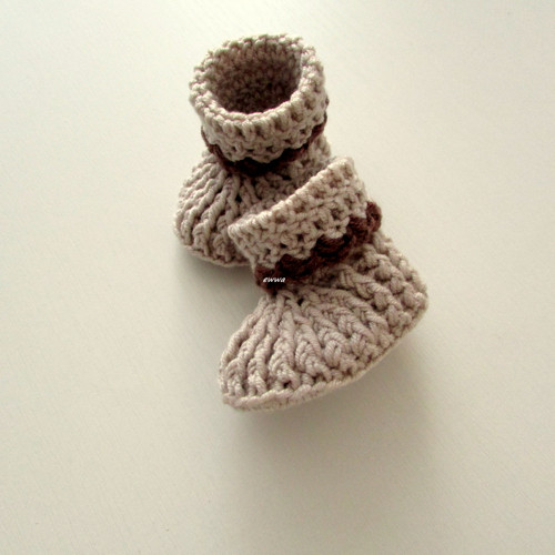 Háčkované botičky (9 cm) — foto 4