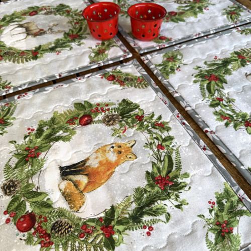 Zvířátka slaví Vánoce - set prostírání — foto 4