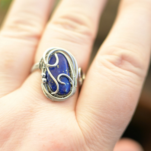 Lapis lazuli prsten — foto 5