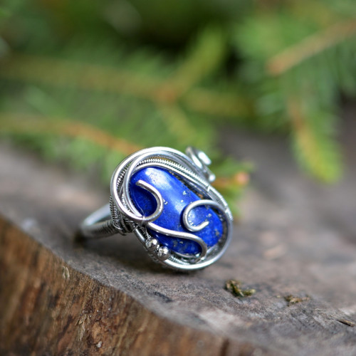 Lapis lazuli prsten — foto 2