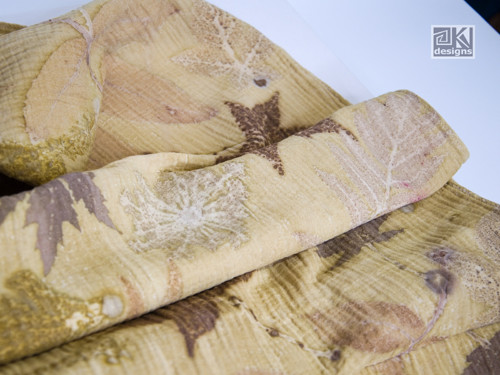 Ecoprint šálka 132 - Mušelín v zelené — foto 4