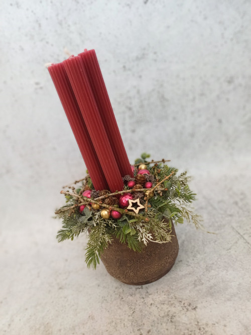 Adventní svícen do vínova — foto 2
