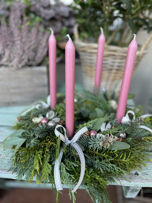 Adventní věnec starorůžový — foto 5