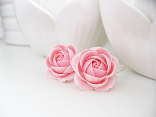 Coral Rose, visací náušnice — foto 3