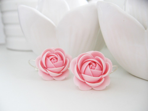 Coral Rose, visací náušnice — foto 2