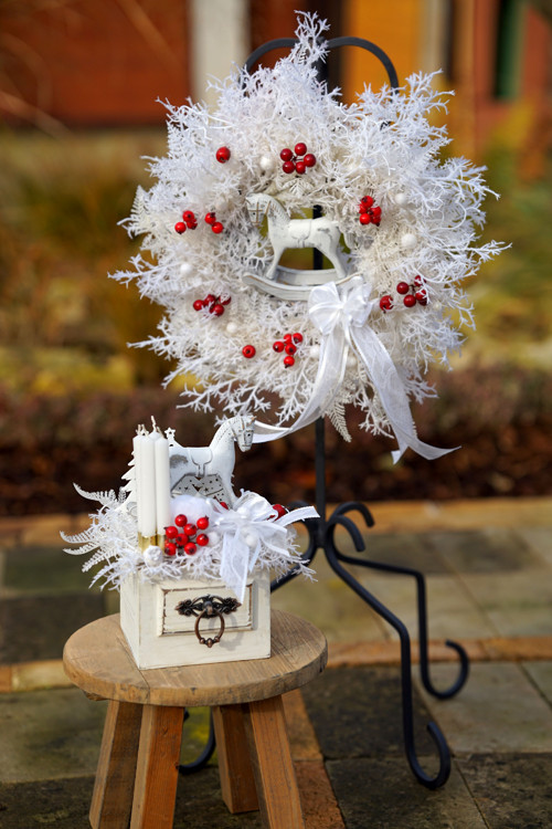 Adventní svícen v dřevěném šuplíku — foto 3