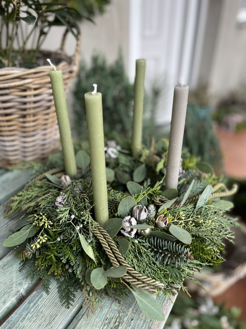 Adventní věnec zelenkavý — foto 4