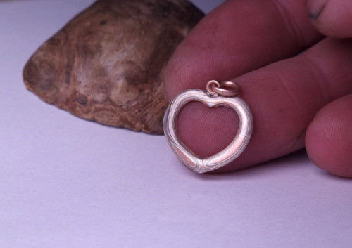 Mokume gane srdce — foto 3