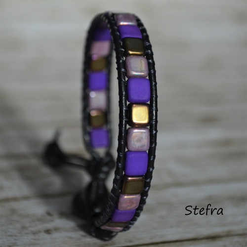 Purple pastels - wrap náramek pro pány — foto 4