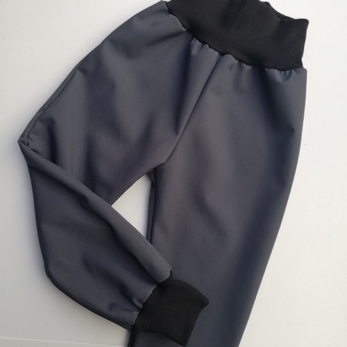 Softshell. kalhoty S BERÁNKEM - šedé-antracit — foto 2