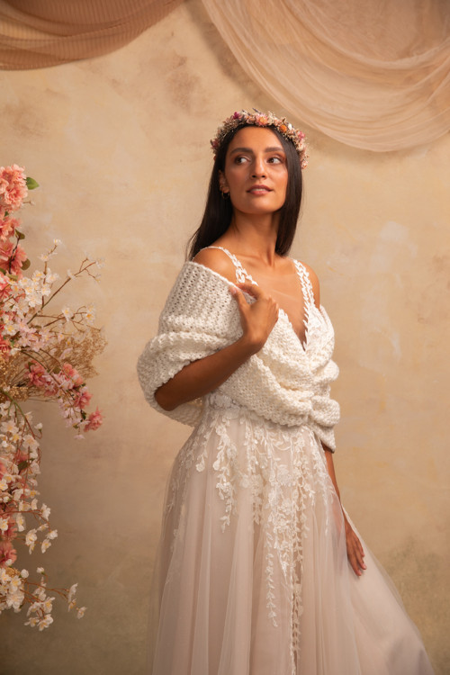 Hrubší pléd „White Whisper“ — foto 4