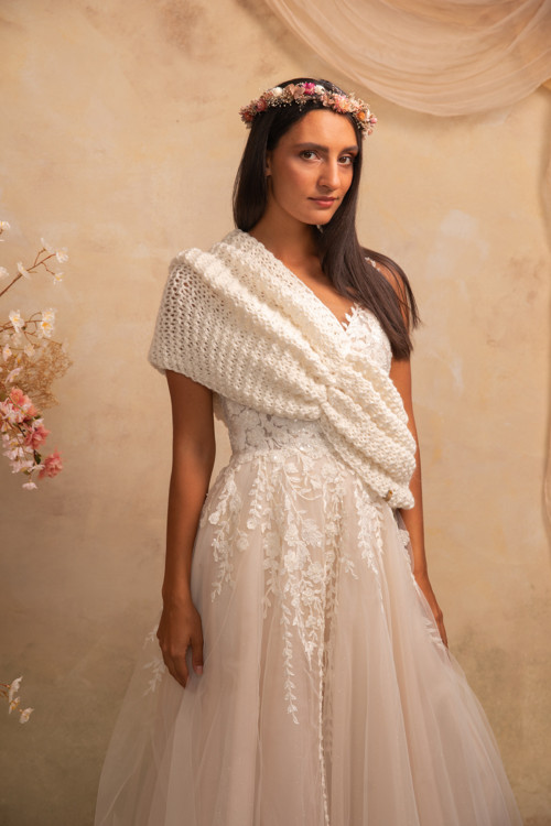Hrubší pléd „White Whisper“ — foto 3