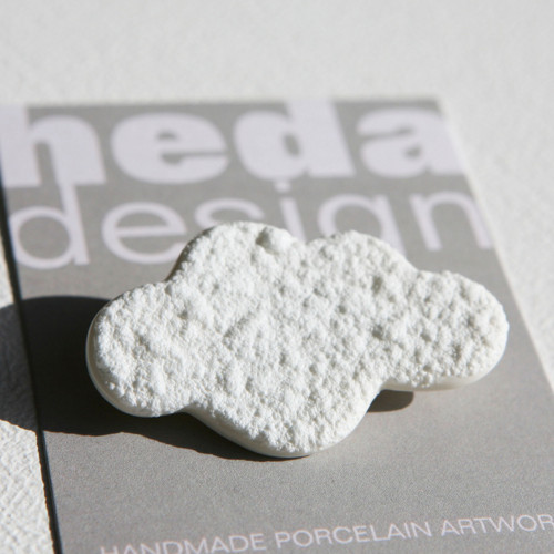 Šlehaná oblaka porcelán - brož — foto 4