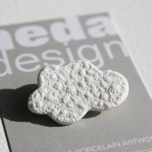 Šlehaná oblaka porcelán - brož — foto 3