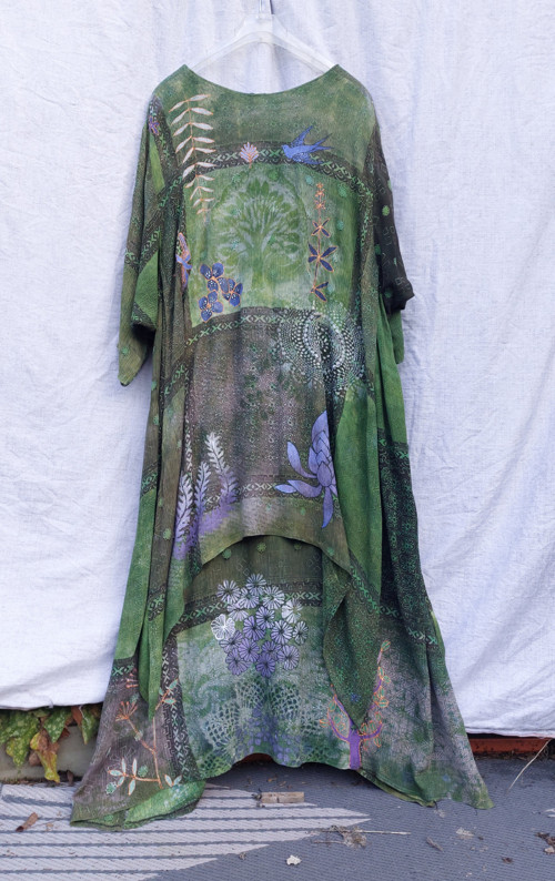 Zelené oversize šaty velikost 46-48 — foto 2