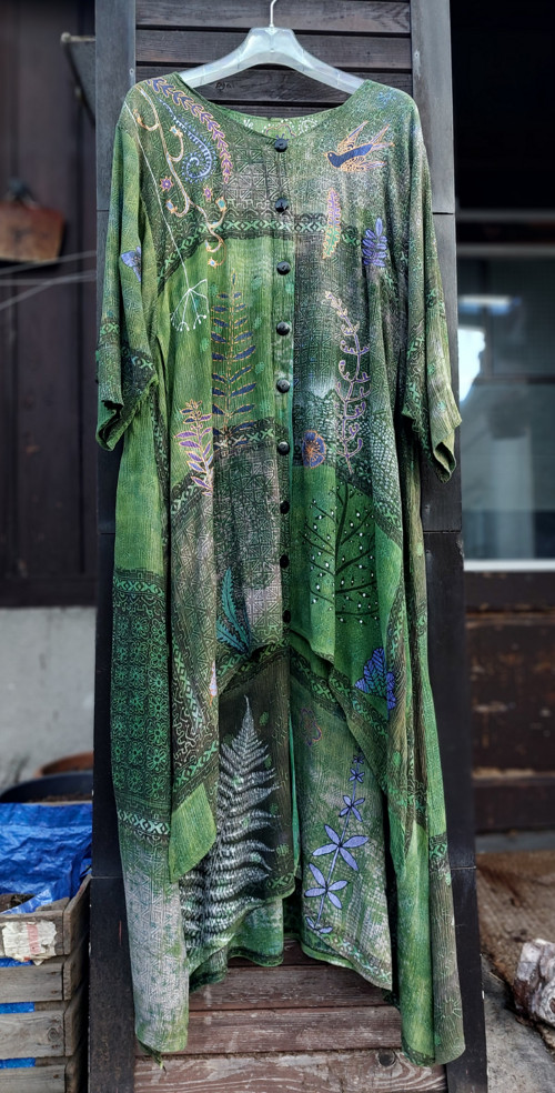 Zelené oversize šaty velikost 46-48 — foto 6