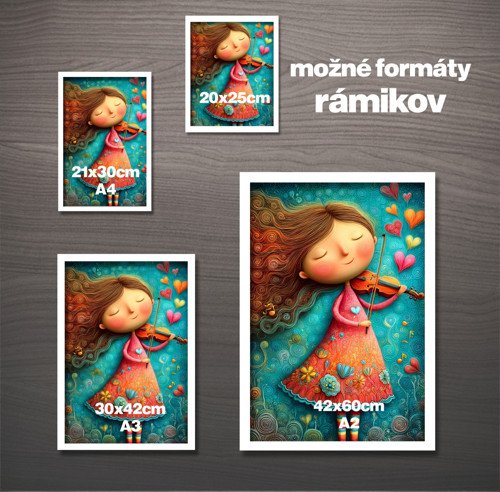 Obrázok s rámikom "S jednorožcom" — foto 4