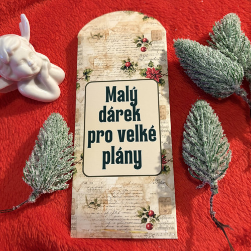 Obálka na peníze - Cesmína — foto 2