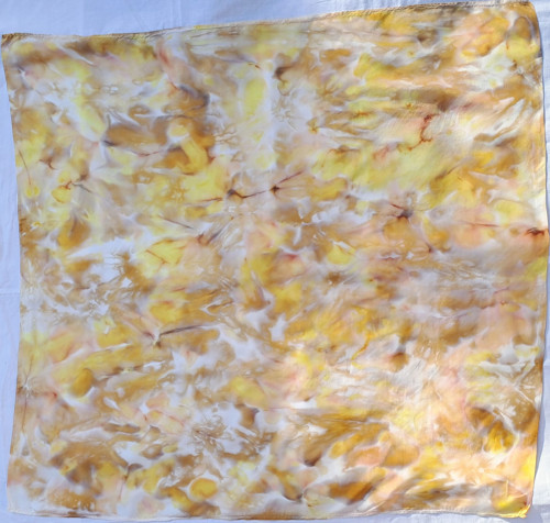 Béžový mramor - šátek 90 x 90 — foto 2
