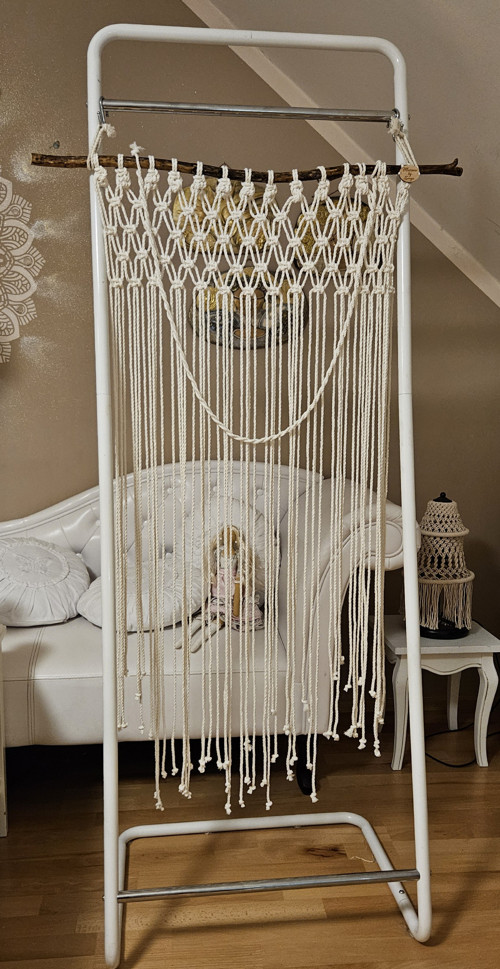 Macramé boho záclona — foto 3