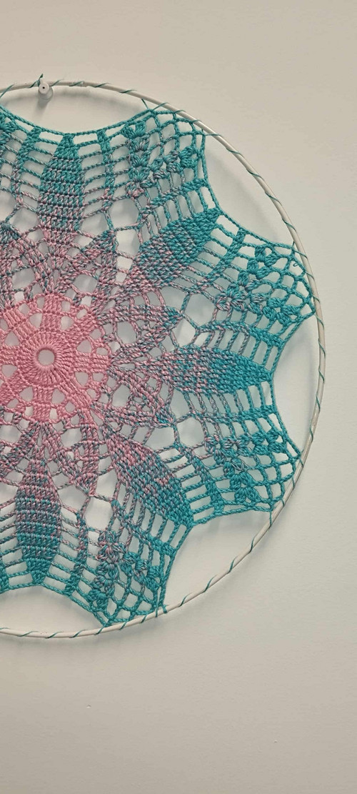 Háčkovaná mandala „Jemné probuzení“ — foto 2