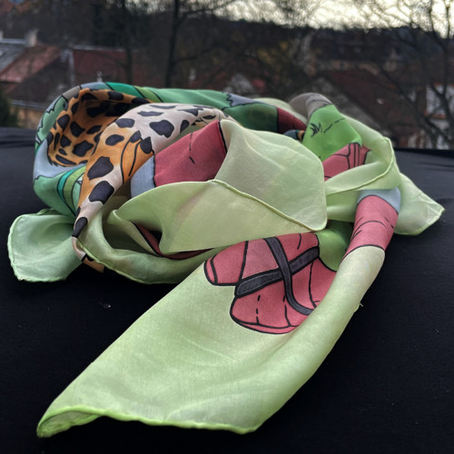Gepard - hedvábný šátek — foto 3