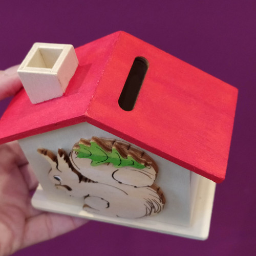 Dětská pokladnička domeček - veverka — foto 2