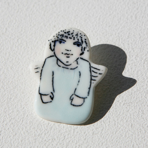 Anděl Adámek porcelán. brož — foto 4