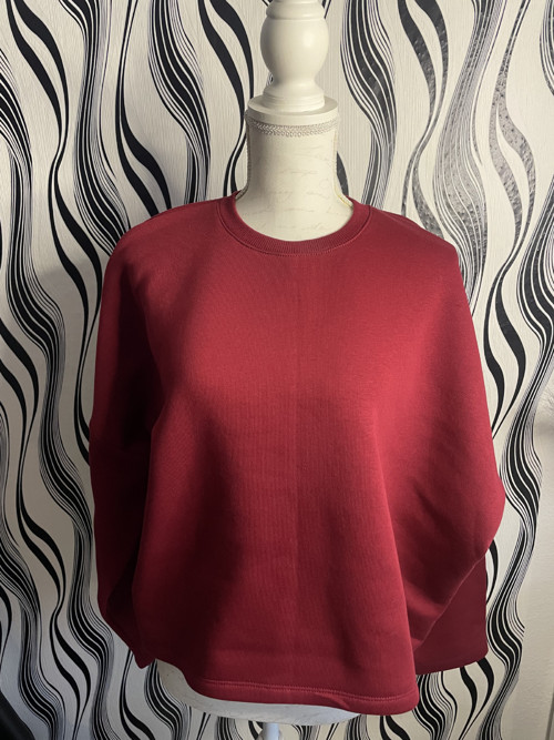 Oversize mikina z teplákoviny — foto 2