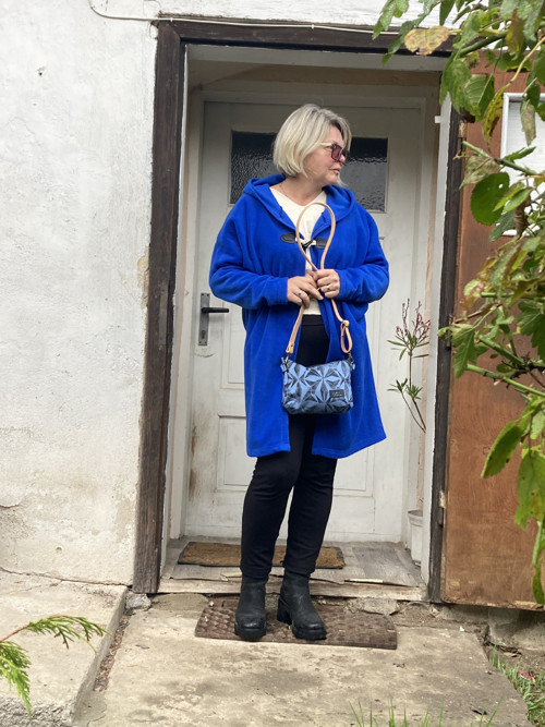 Kardigan modrý flees — foto 3