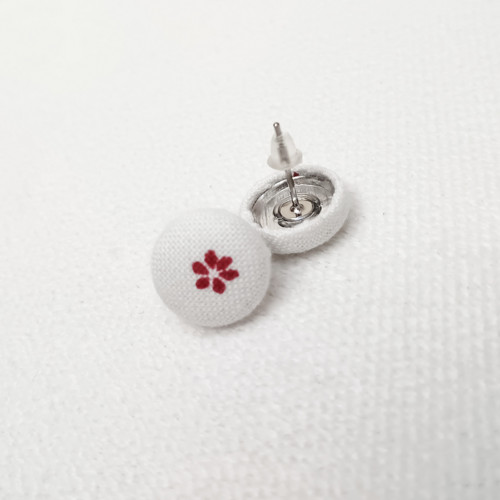 Mini kytičky – buttonkové náušnice — foto 2