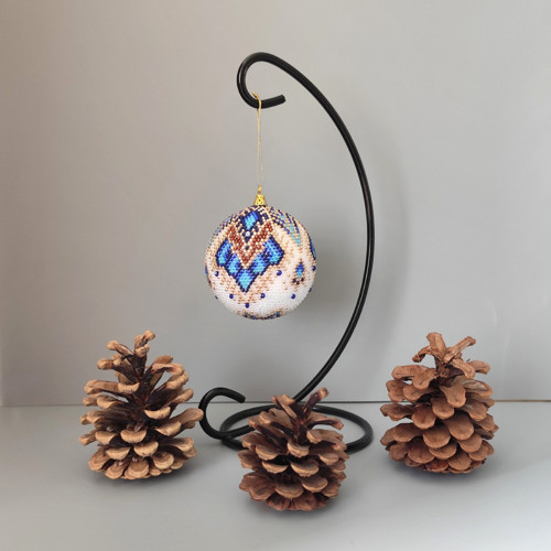 Baňka z korálků - průměr 7 cm - v krabičce — foto 2