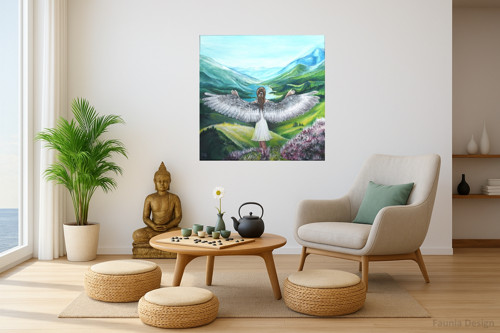 "Křídla" ... - 40x40cm — foto 2