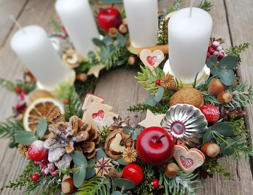 Adventní věnec "S vůní eukalyptu" — foto 2