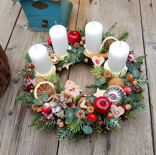 Adventní věnec "S vůní eukalyptu" — foto 3