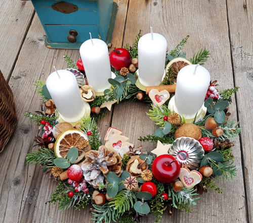 Adventní věnec "S vůní eukalyptu" — foto 4