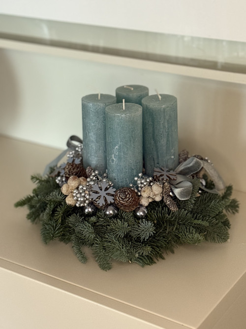 Adventní věnec BLUE — foto 3