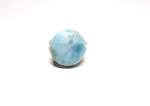 Larimar, prsten chirurgická ocel — foto 2