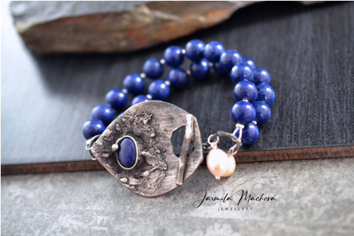 Náramek - lapis lazuli — foto 3