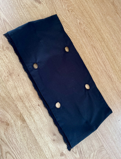 Krajkový lem pro obag standard, černý s krajkou — foto 2