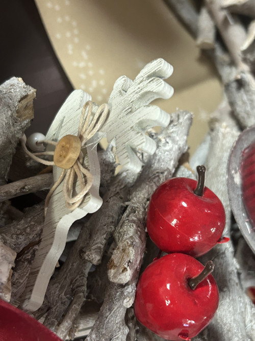 Adventní proutěný červeno šedý — foto 2