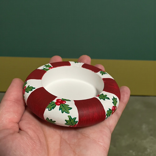 Cesmínkový donut - svícen — foto 3