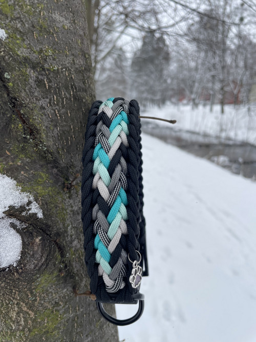 Pletený paracord obojek — foto 3