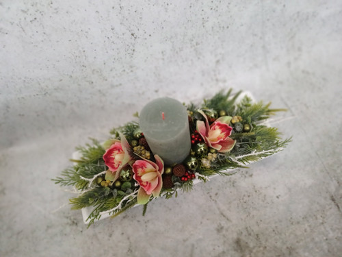 Svícínek s orchidejemi — foto 6