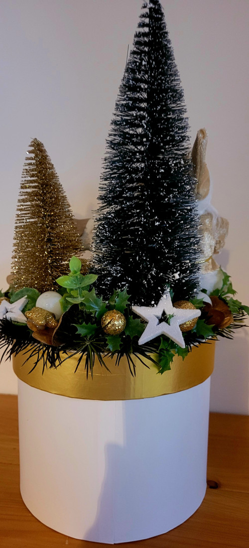 Vánoční dekorace- boxík Santa — foto 6