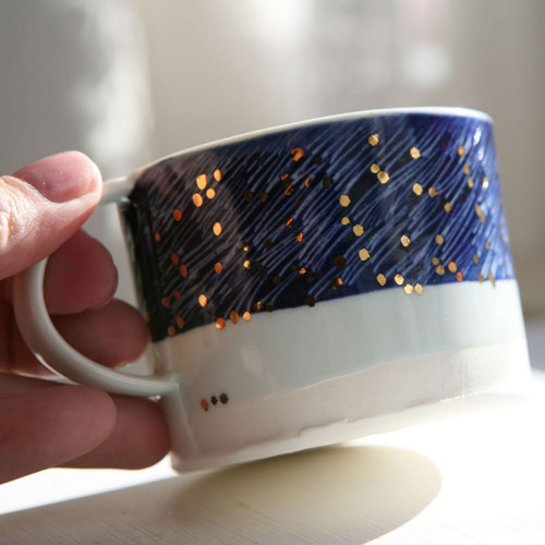 Hrníček Padá hvězda - 200ml porcelán — foto 6